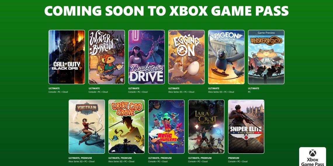 یازده بازی جدید به سرویس Xbox Game Pass از ۵ تا ۱۴ نوامبر افزوده میشوند